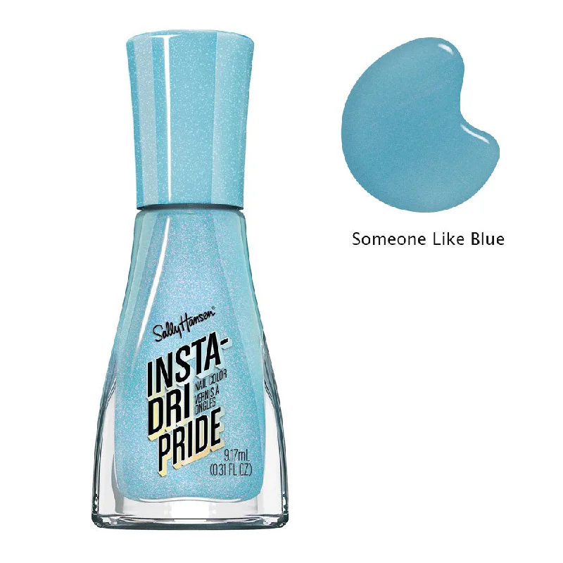 Eco-friendly nail varnish-Sally Hansen Insta-Dri Pride Nail Colour Nail Polish 744 Someone Like Blue