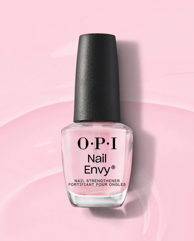 Shiny nail polish overlay-OPI NAIL ENVY - PINK TO ENVY - NAIL STRENGTHENER