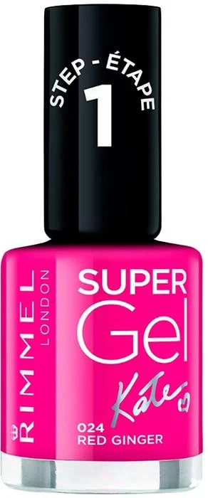 Travel-friendly nail organizer-Rimmel London Super Gel By Kate Nail Polish 024 Red Ginger