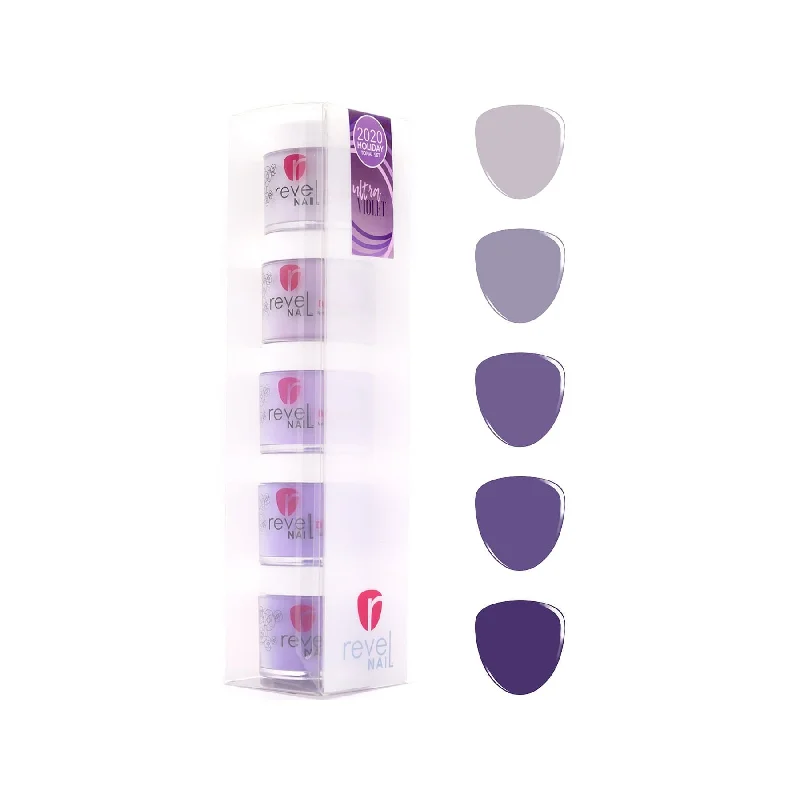 Pastel nail gel tones-Ultra Violet Purple Crème Dip Powder Tonal Set