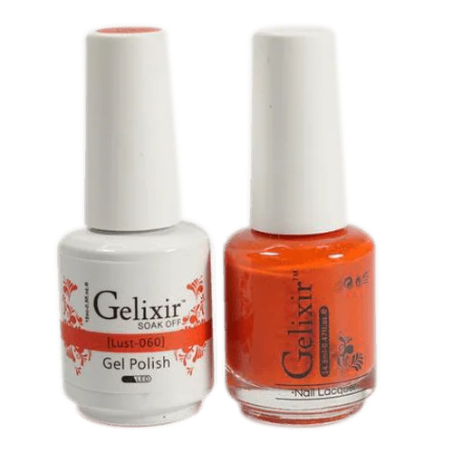 Rapid-dry nail polish spray-GELIXIR GEL COLOR  - GLX060 - Duo Gel & Polish 0.5oz