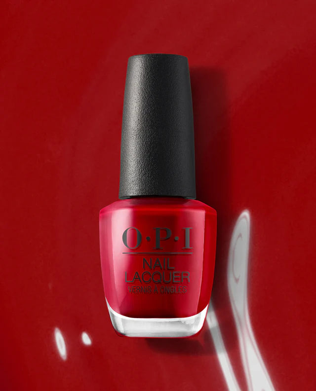 Rapid-dry nail gloss-OPI NAIL LACQUER - NLA70 - RED HOT RIO