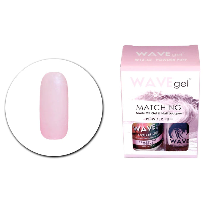 Pastel gel nail polish-WAVE GEL MATCHING SET #062 - Powder Puff