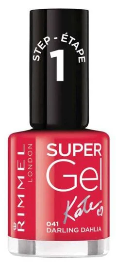 Glitter nail polish sealant-Rimmel London Super Gel By Kate Nail Polish 041 Darling Dahlia