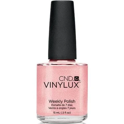 Velvet nail polish topper-CND VINYLUX - #118 Grapefruit Sparkle