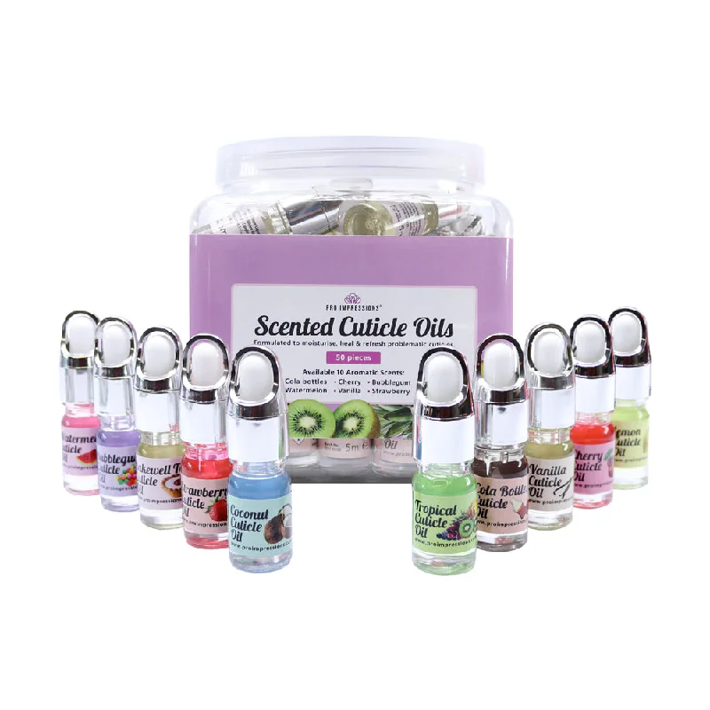 Diamond nail art stones-Cuticle Oil Jar Bundle - (contains 50 small dropper bottles)