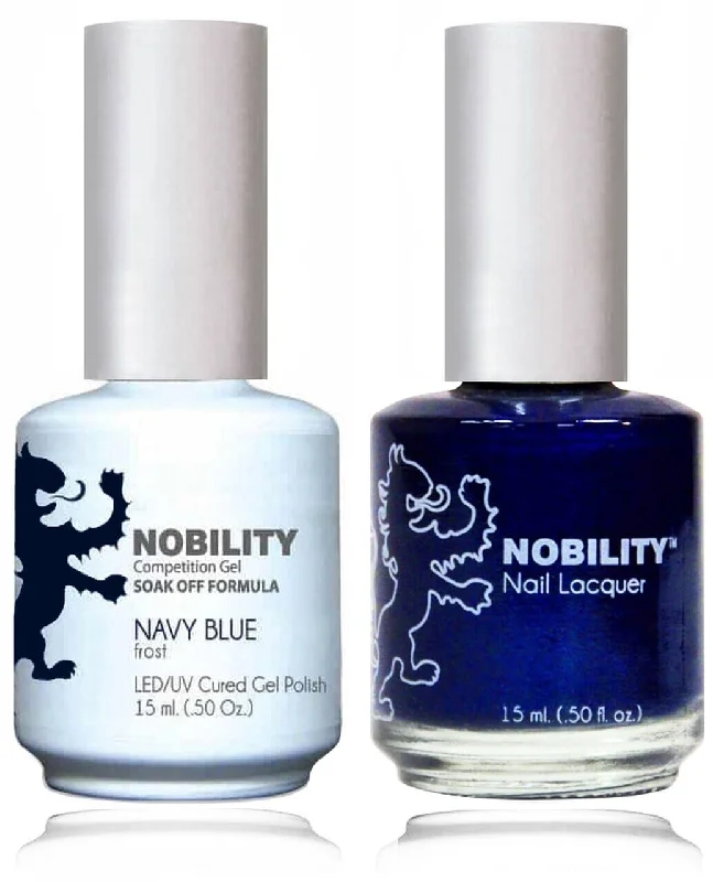 Bold red nail polish-NBCS020 - NOBILITY GEL POLISH & NAIL LACQUER - NAVY BLUE 0.5oz