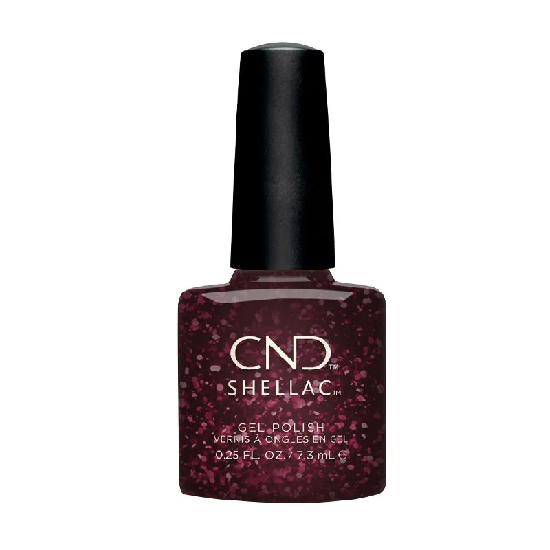 Shiny nail gel topper-CND Shellac Magical Botany Collection - Poison Plum