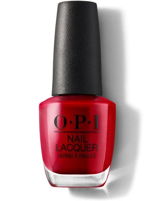 Matte finish nail varnish-OPI Polish A70 Red Hot Rio