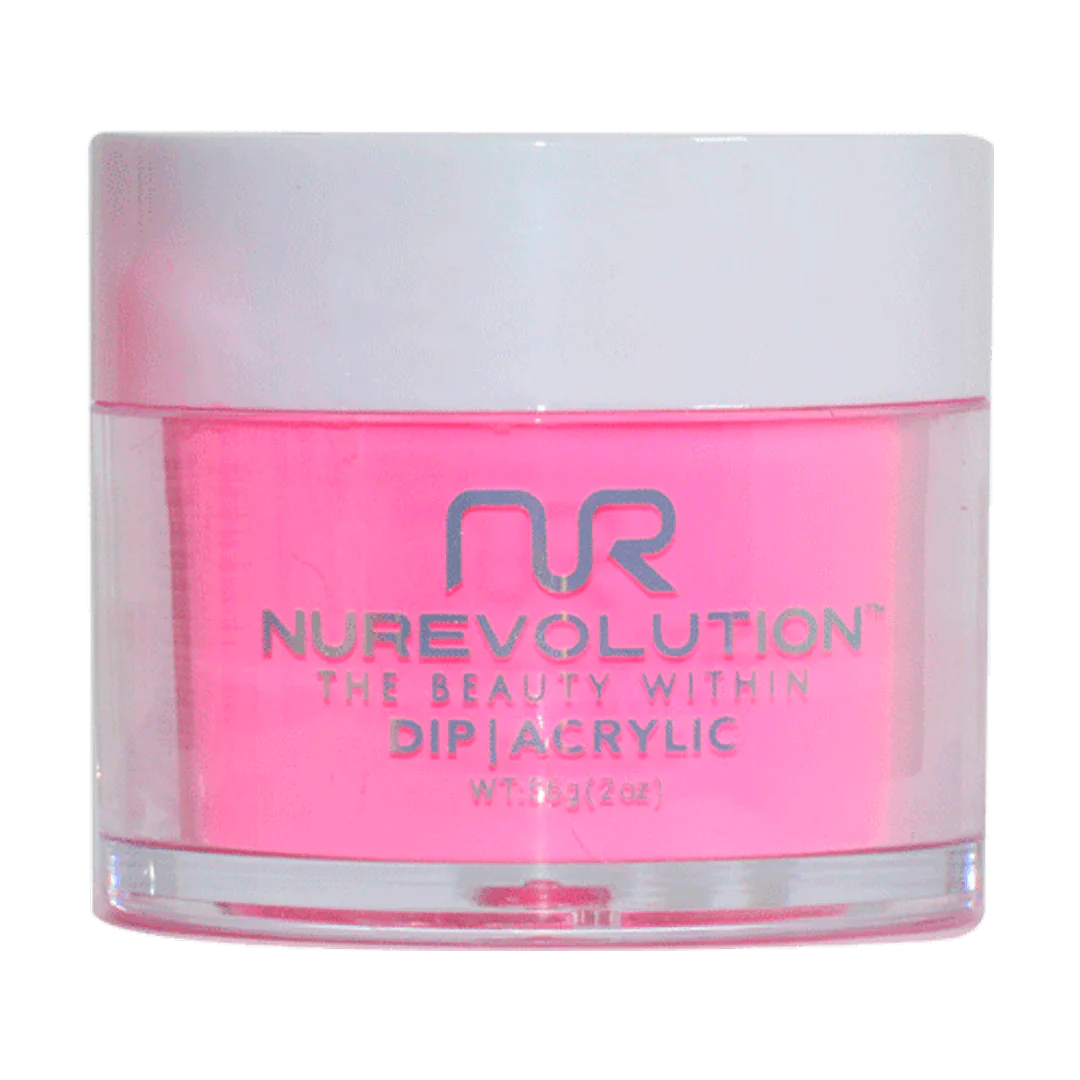 Glitter nail art designs-NuRevolution Trio Dip/Acrylic Powder 095 Hot Flash