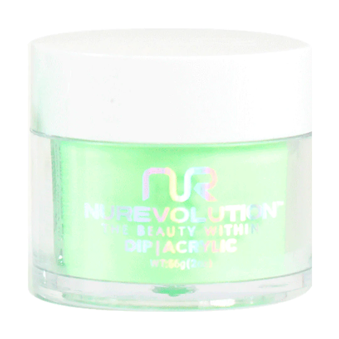 Protective nail strengthener-NuRevolution Trio Dip/Acrylic Powder 180 Lime Yours