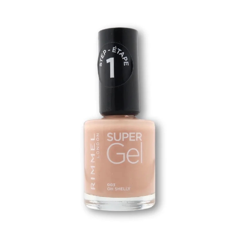 Eco-friendly nail varnish-Rimmel London Super Gel Nail Polish 003 Oh Shelly