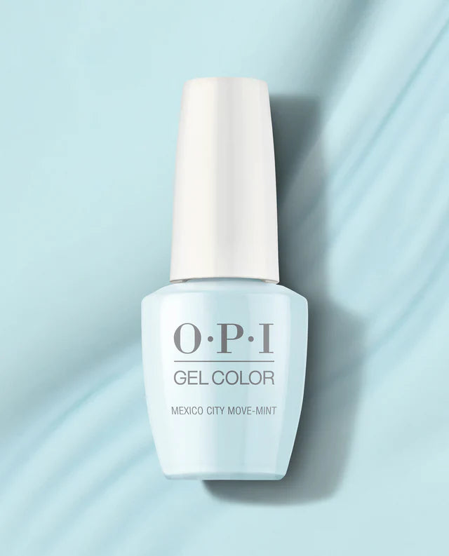 Smooth nail polish overlay-OPI GELCOLOR - GCM83 - MEXICO CITY MOVE-MINT