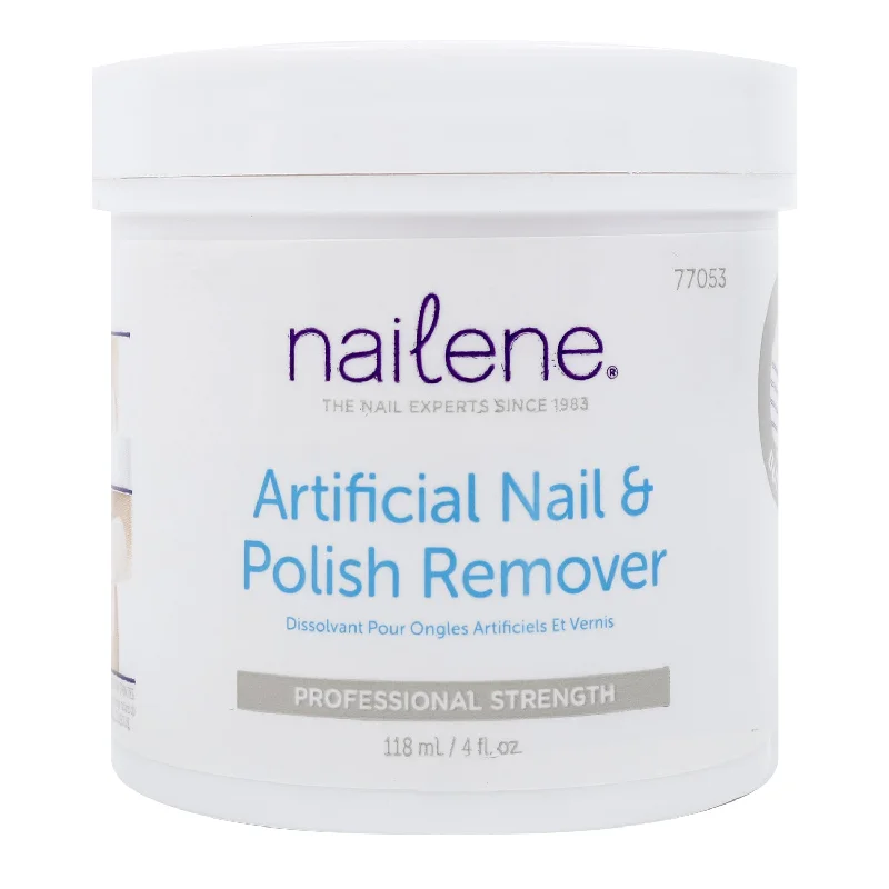 Acetone-free nail wipes-Nailene Artificial Nail & Polish Remover 4oz/ 118ml