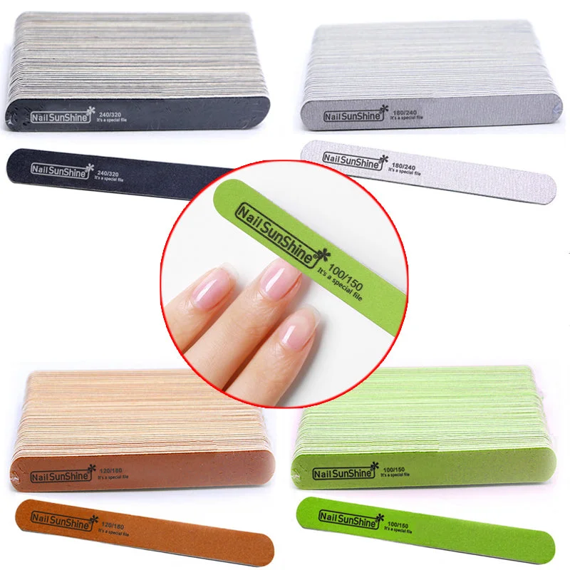 Matte nail polish sealant-Nail Sunshine Straight Thin Nail File