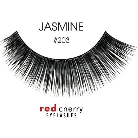 Salon-grade nail acrylic-JBS-RED 203 RED CHERRY EYELASHES #203