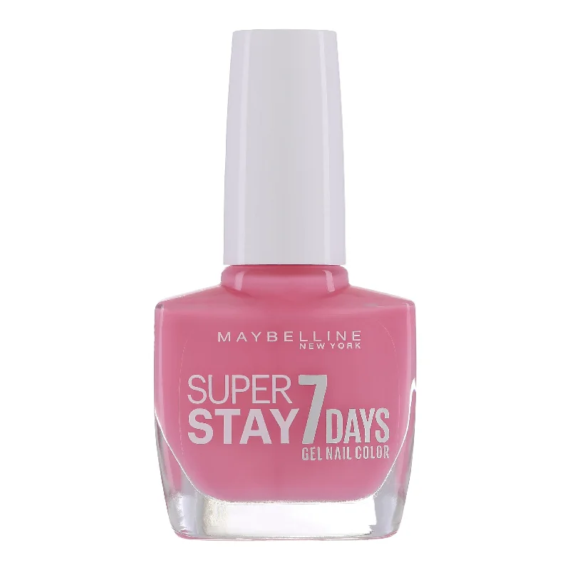 Matte nail polish top coat-Maybelline Super Stay 7 Days Gel Nail Polish 125 Enduring Pink