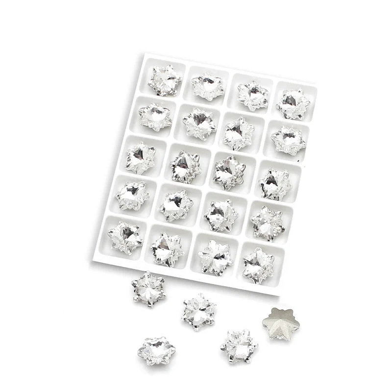 Strong nail glue-Snowflake Rhinestone Set