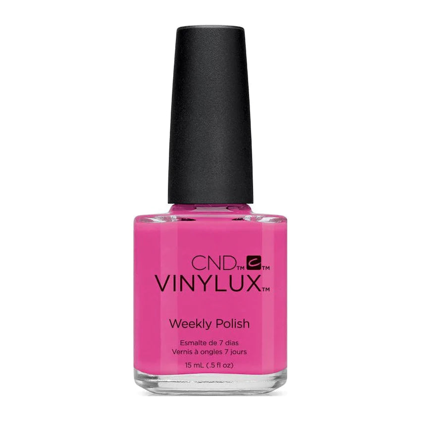 Glitter nail art accents-CND VINYLUX - # 121 Hot Pop Pink (C)