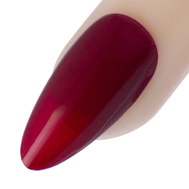 Breathable nail top coat-Talk Is Cheap, Maroon Red, 10ml