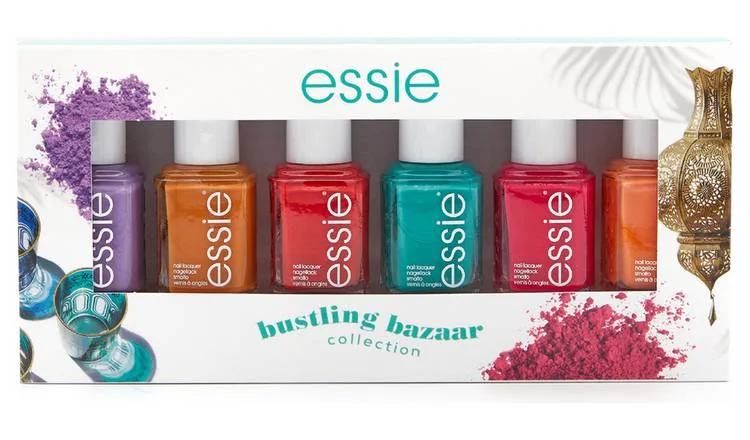 Dual-tone nail gel polish-Essie Bustling Bazaar Collection Nail Polish Set of 6 Nail Polishes