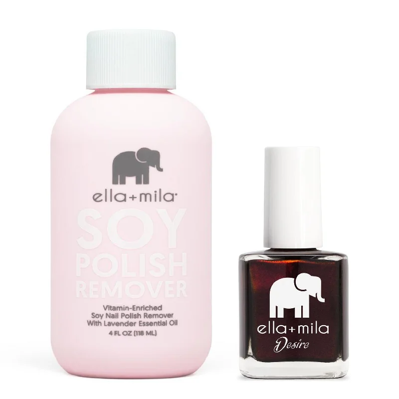 Neutral nail polish tones-ella+mila - Soy Polish Remover & Lip Stain - .45oz