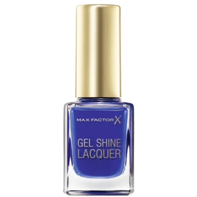 Organic nail gel polish-Max Factor Gel Shine Lacquer Nail Polish 40 Glazed Cobalt