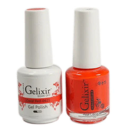 Shiny nail gel top coat-GELIXIR GEL COLOR  - GLX062 - Duo Gel & Polish 0.5oz