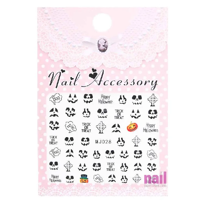 Crystal nail art decorations-Halloween Nail Art Sticker Decal | Pack #5 - Each