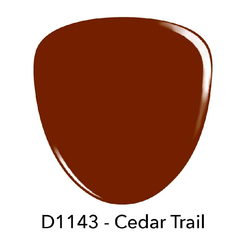 Rapid-dry nail sealant-D1143 Cedar Trail Orange Crème Dip Powder