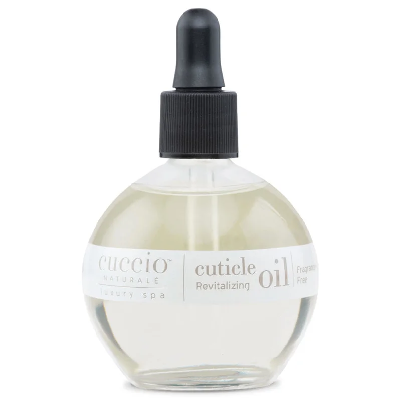 Anti-chip nail topper-Cuccio - Revitalizing Cutcile Oil - Fragrance Free 2.5 oz