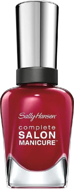 Cordless LED nail lamp-Sally Hansen Complete Salon Manicure Nail Polish 575 Red Handed